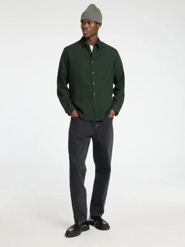 Skjorter>SELECTED LANGÆRMET FLANNEL-SKJORTE Green