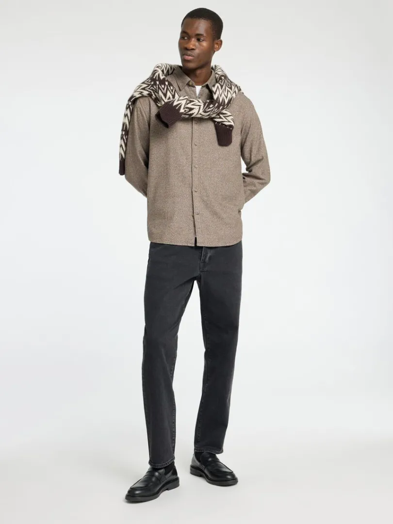 langrmet_flannelskjorte_3-2.webp Skjorter>SELECTED LANGÆRMET FLANNEL-SKJORTE Brown