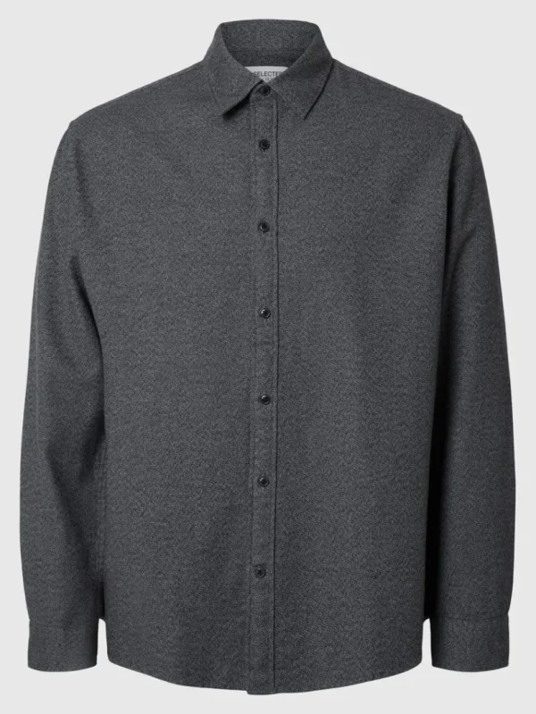 Skjorter>SELECTED LANGÆRMET FLANNEL-SKJORTE Blue