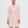 Kjoler>SELECTED LANGÆRMET KORT KJOLE Pink