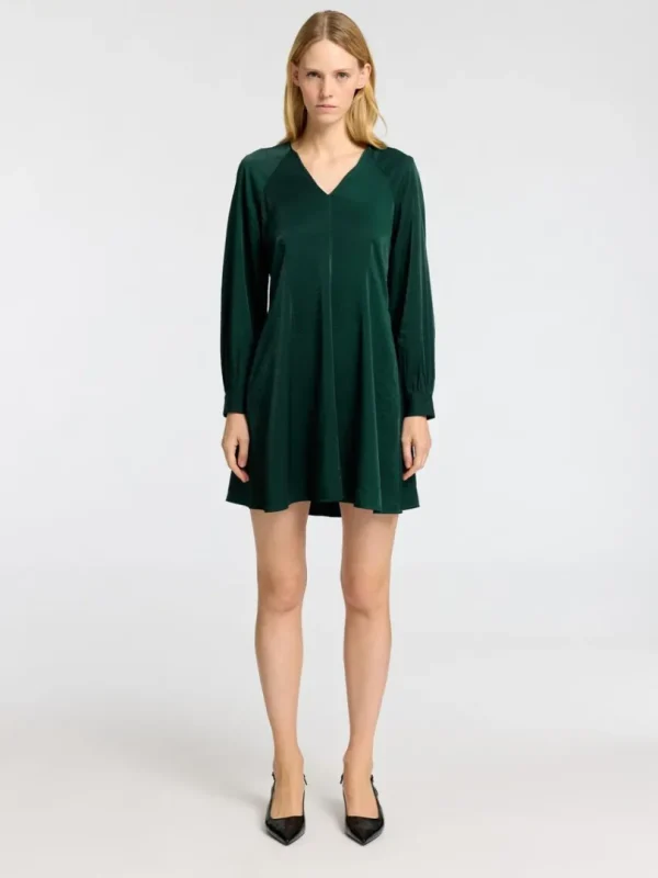 Kjoler>SELECTED LANGÆRMET KORT KJOLE Green