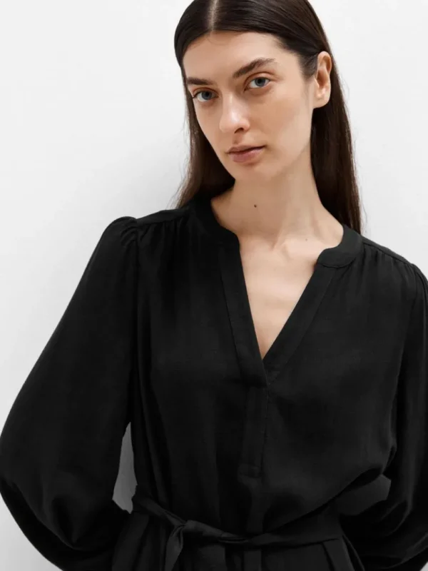 Kjoler>SELECTED LANGÆRMET KORT KJOLE Black