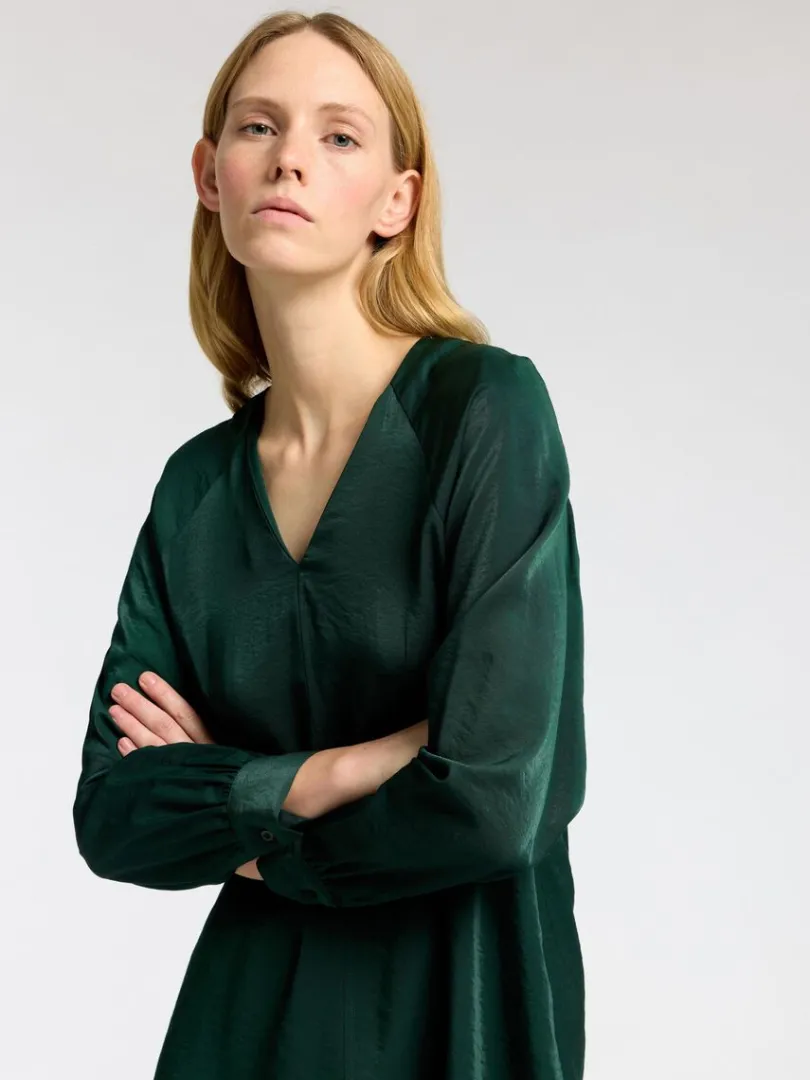 langrmet_kort_kjole_3.webp Kjoler>SELECTED LANGÆRMET KORT KJOLE Green