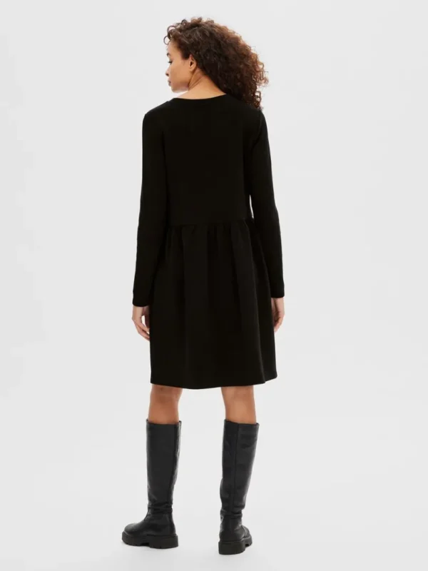 Kjoler>SELECTED LANGÆRMET KORT KJOLE Black