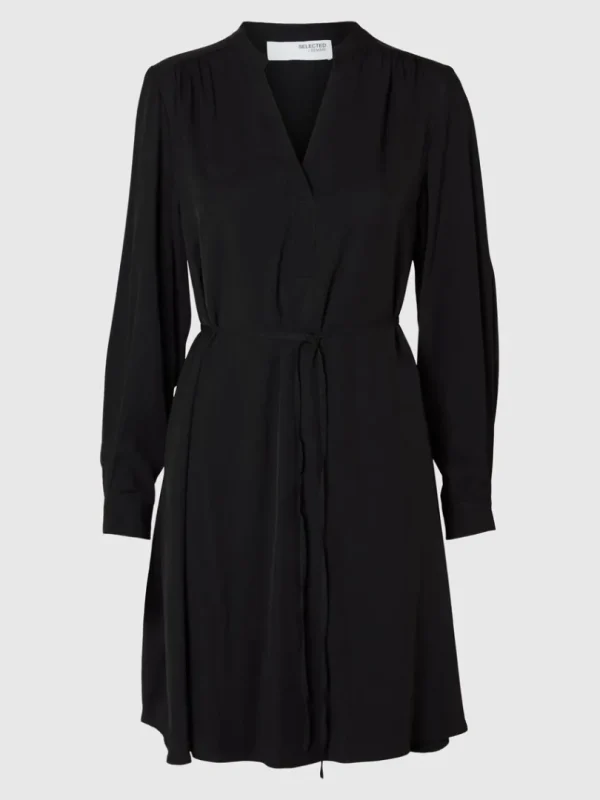 Kjoler>SELECTED LANGÆRMET KORT KJOLE Black