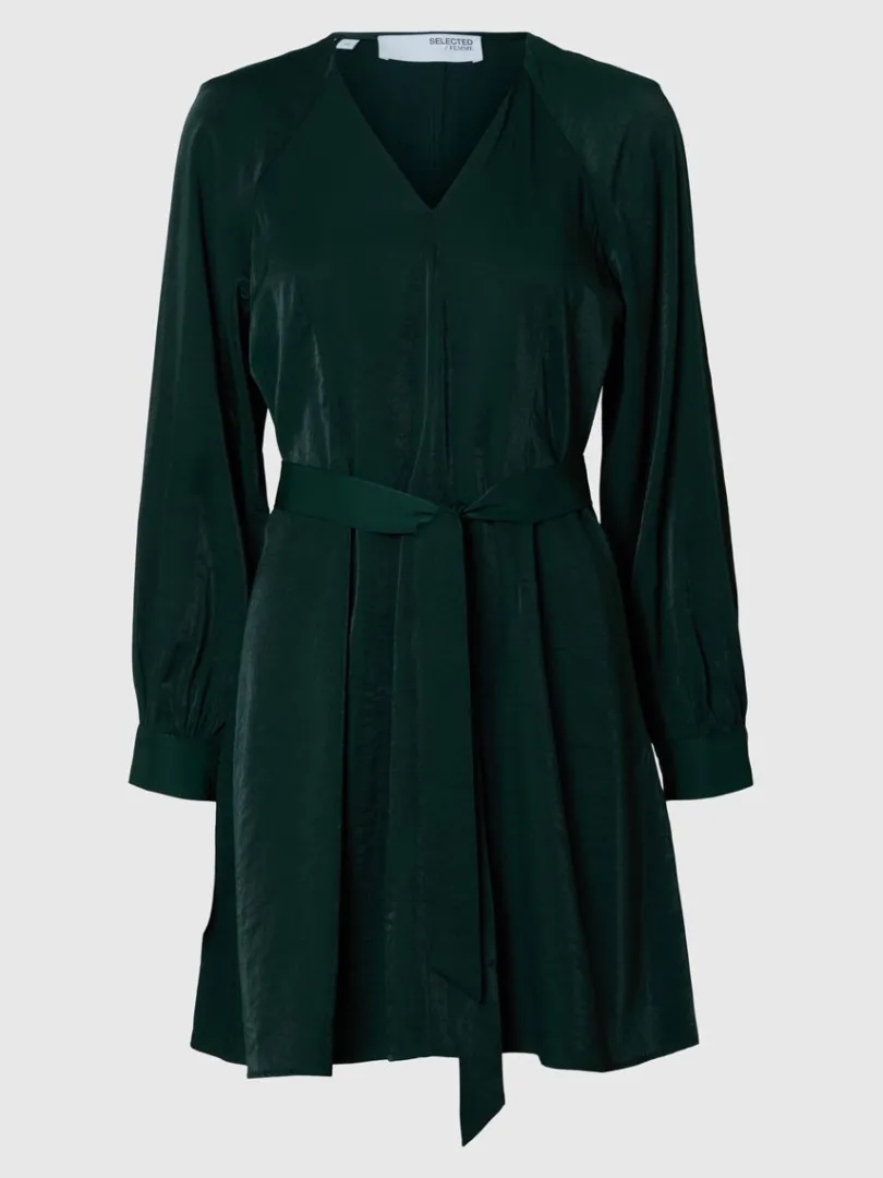 langrmet_kort_kjole_5.webp Kjoler>SELECTED LANGÆRMET KORT KJOLE Green