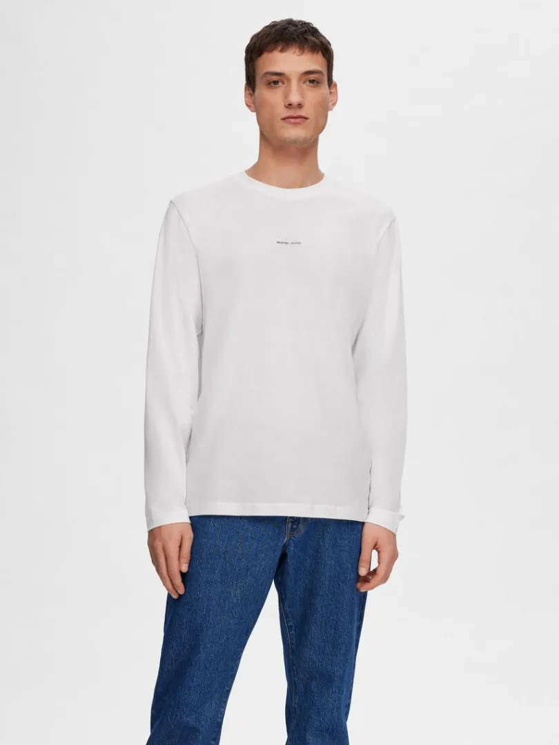 langrmet_logo_tshirt_0.webp T-shirts>SELECTED LANGÆRMET LOGO T-SHIRT White