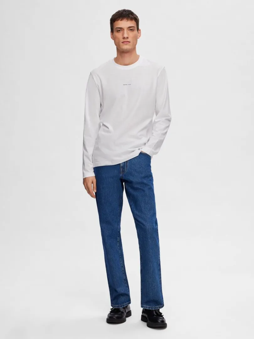 langrmet_logo_tshirt_1.webp T-shirts>SELECTED LANGÆRMET LOGO T-SHIRT White