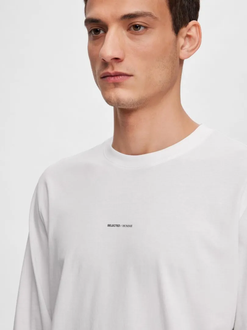 langrmet_logo_tshirt_3.webp T-shirts>SELECTED LANGÆRMET LOGO T-SHIRT White
