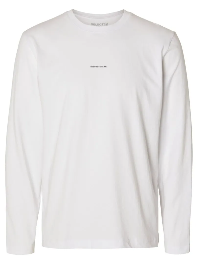 langrmet_logo_tshirt_5.webp T-shirts>SELECTED LANGÆRMET LOGO T-SHIRT White