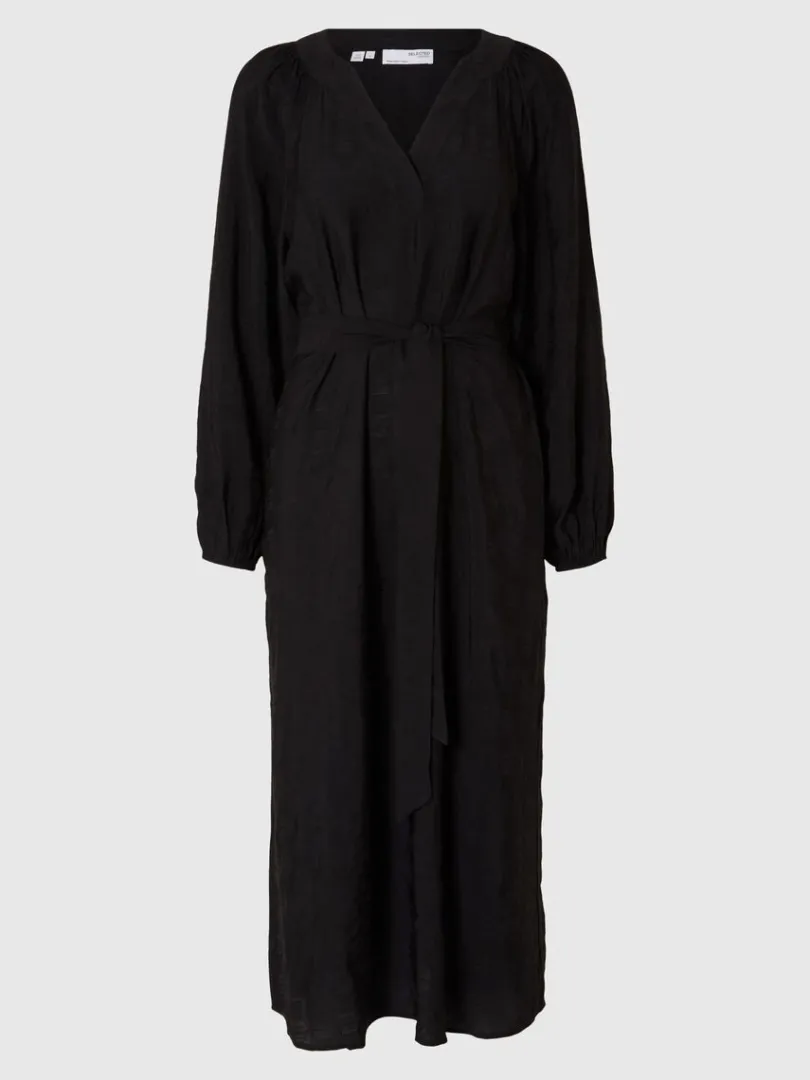 langrmet_midikjole_5.webp Kjoler>SELECTED LANGÆRMET MIDIKJOLE Black