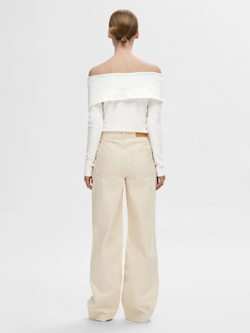 langrmet_offshoulder_top_4.webp Toppe Og Bluser>SELECTED LANGÆRMET OFF-SHOULDER TOP White