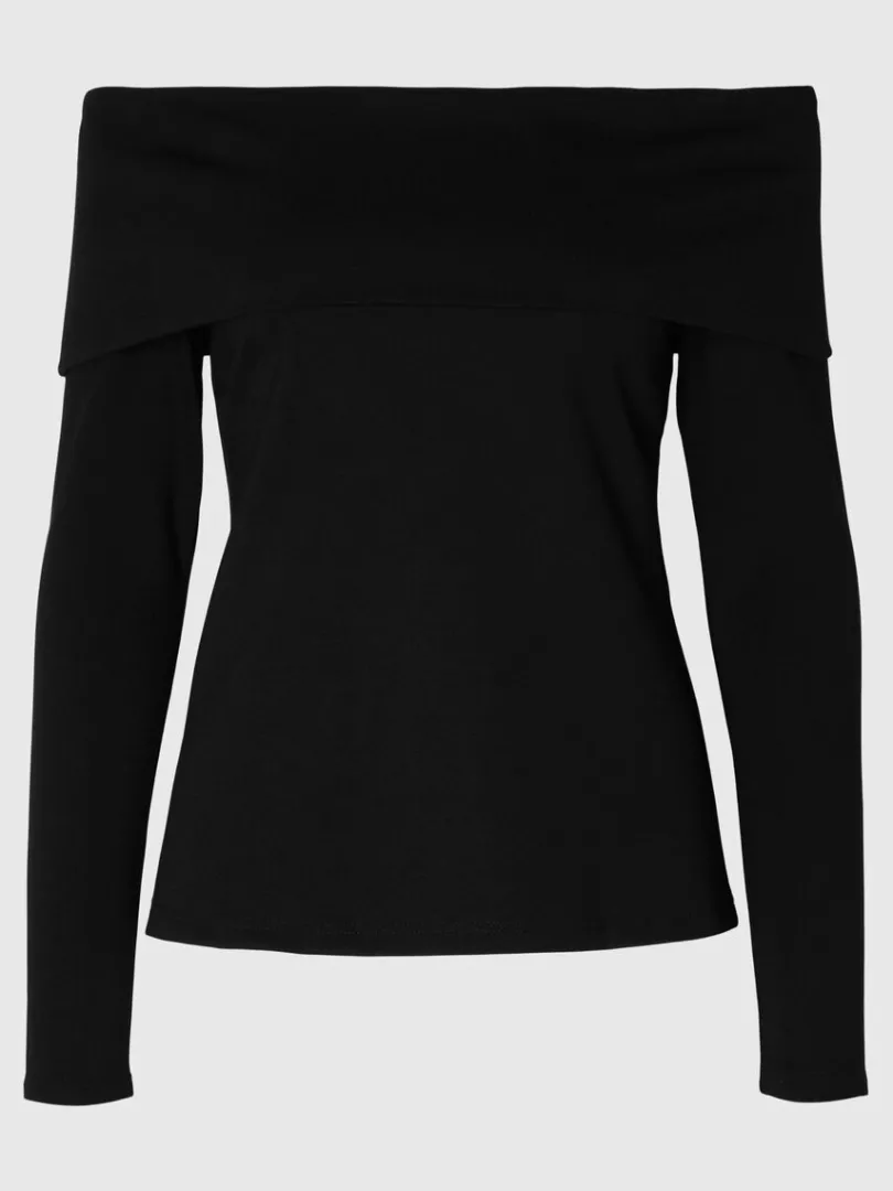 langrmet_offshoulder_top_5-1.webp Toppe Og Bluser>SELECTED LANGÆRMET OFF-SHOULDER TOP Black