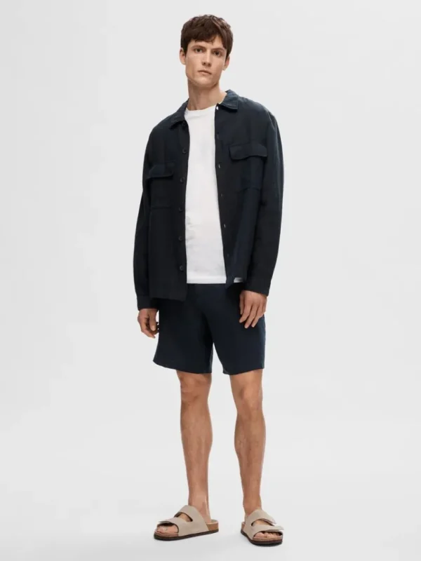 Overtøj | Skjorter>SELECTED LANGÆRMET OVERSHIRT Blue