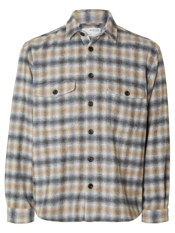 Overtøj | Skjorter>SELECTED LANGÆRMET OVERSHIRT Coloured