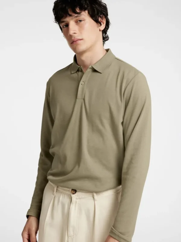Poloer>SELECTED LANGÆRMET POLO Green
