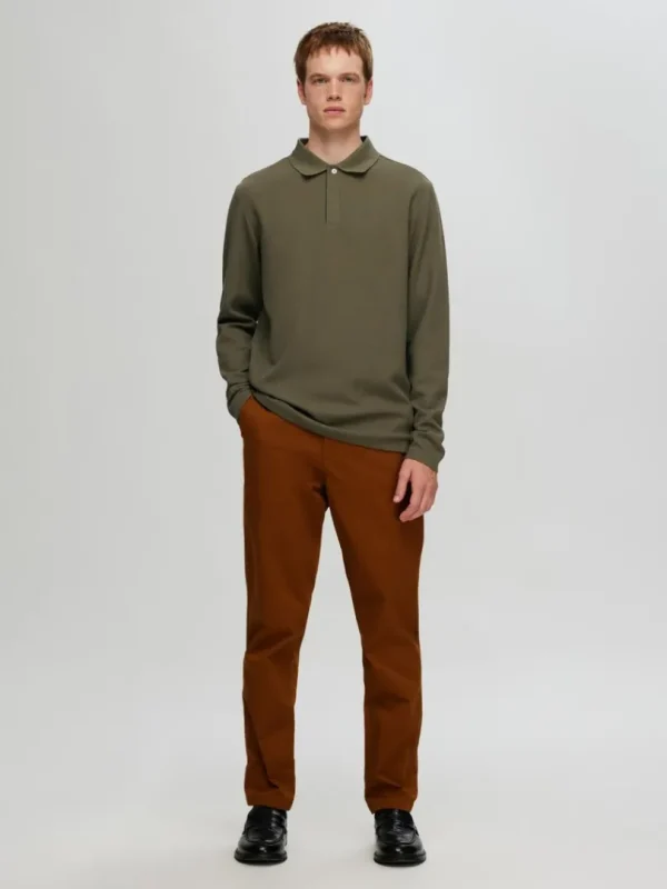 Poloer>SELECTED LANGÆRMET POLO Green