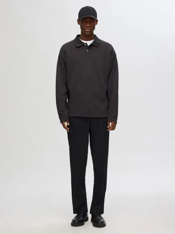 Poloer>SELECTED LANGÆRMET POLO Grey