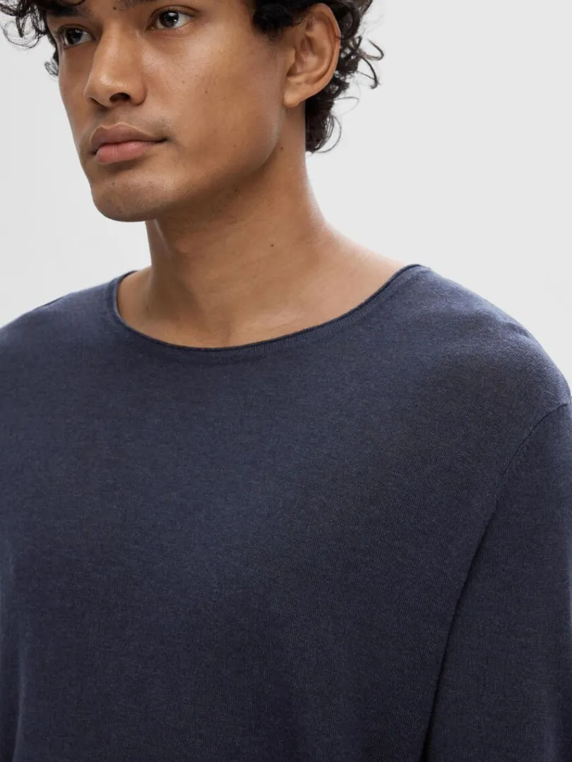 langrmet_pullover_3-2.webp Strik>SELECTED LANGÆRMET PULLOVER Blue