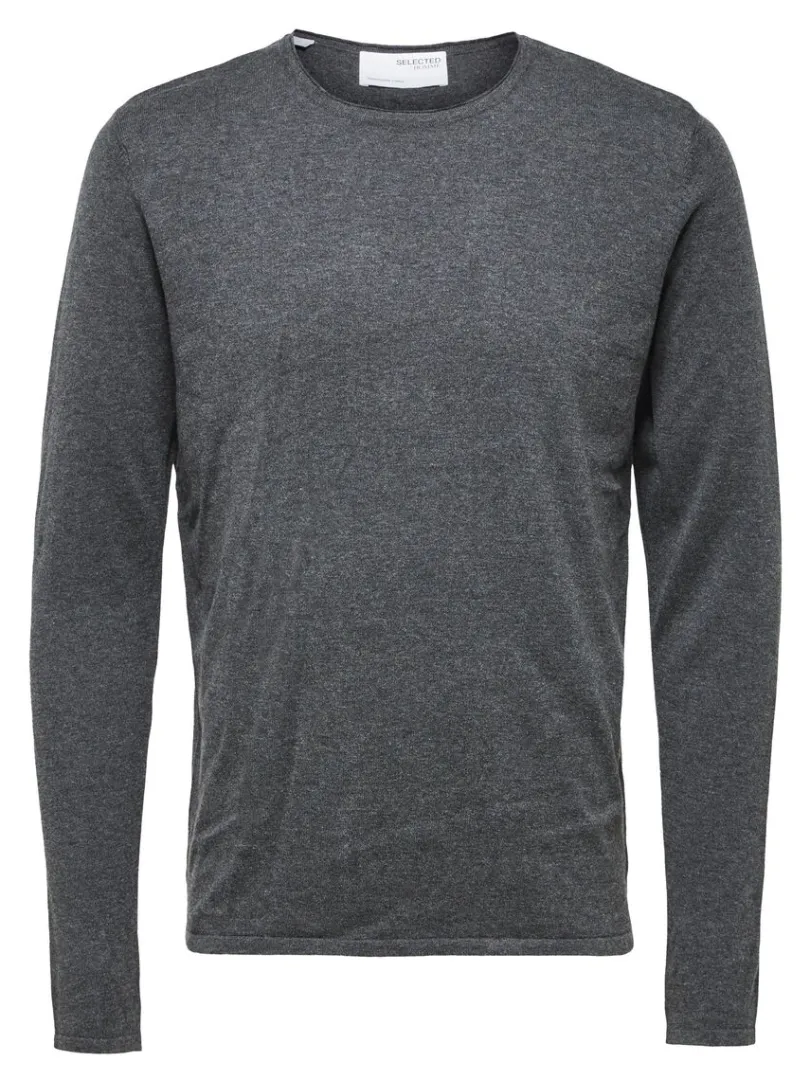 langrmet_pullover_4-1.webp Strik>SELECTED LANGÆRMET PULLOVER Grey