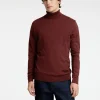 Strik>SELECTED LANGÆRMET RULLEKRAVE PULLOVER Bordeaux