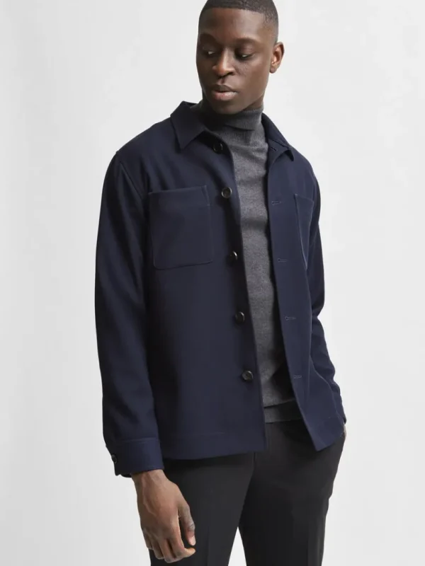 Strik>SELECTED LANGÆRMET RULLEKRAVE PULLOVER Grey