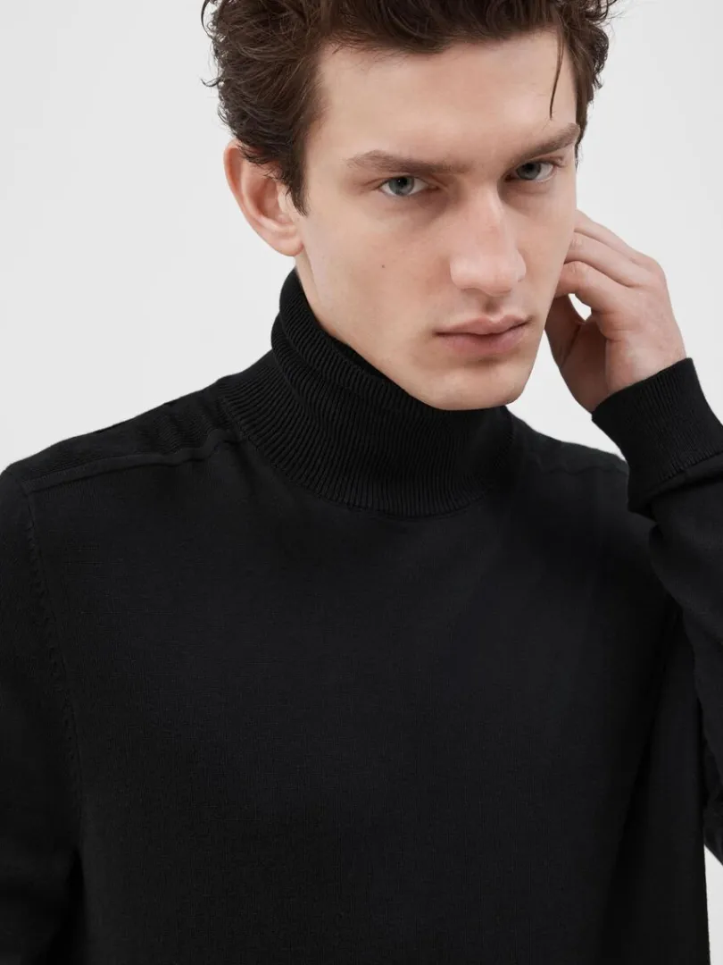langrmet_rullekrave_pullo_2-7.webp Strik>SELECTED LANGÆRMET RULLEKRAVE PULLOVER Black