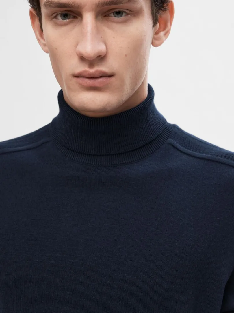 langrmet_rullekrave_pullo_3-6.webp Strik>SELECTED LANGÆRMET RULLEKRAVE PULLOVER Blue