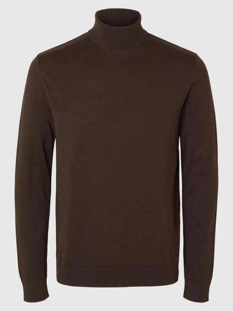 langrmet_rullekrave_pullo_4-2.webp Strik>SELECTED LANGÆRMET RULLEKRAVE PULLOVER Brown