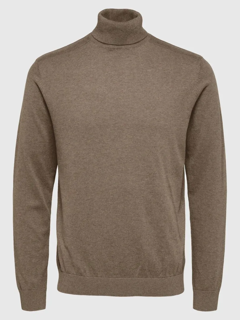 langrmet_rullekrave_pullo_4-3.webp Strik>SELECTED LANGÆRMET RULLEKRAVE PULLOVER Brown