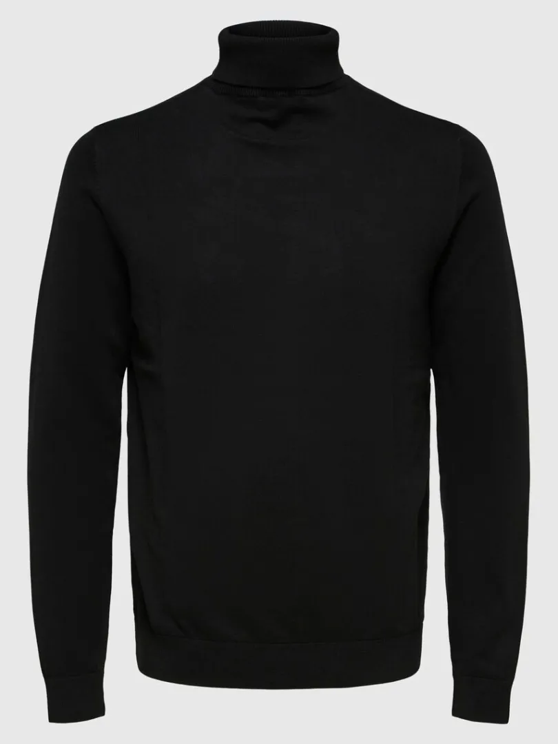 langrmet_rullekrave_pullo_4-7.webp Strik>SELECTED LANGÆRMET RULLEKRAVE PULLOVER Black