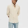 Skjorter>SELECTED LANGÆRMET SKJORTE Beige