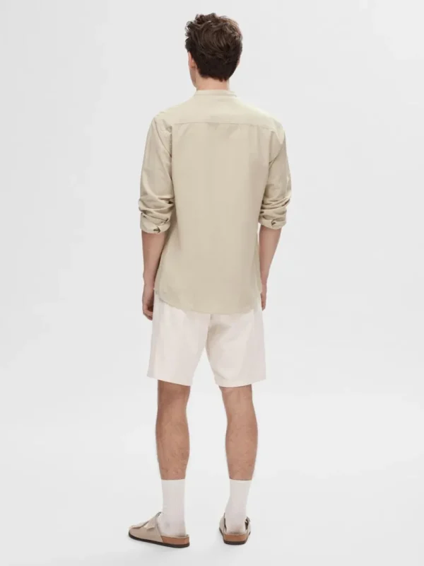 Skjorter>SELECTED LANGÆRMET SKJORTE Beige