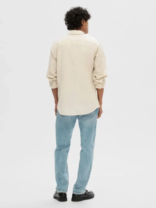 Skjorter>SELECTED LANGÆRMET SKJORTE Beige