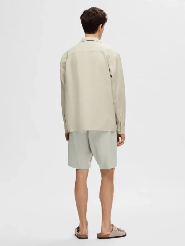 Skjorter>SELECTED LANGÆRMET SKJORTE Beige
