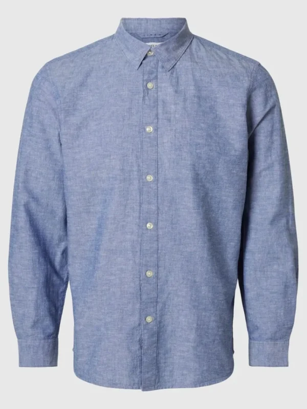 Skjorter>SELECTED LANGÆRMET SKJORTE Blue