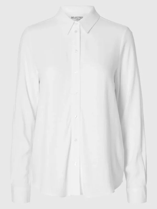 Skjorter>SELECTED LANGÆRMET SKJORTE White