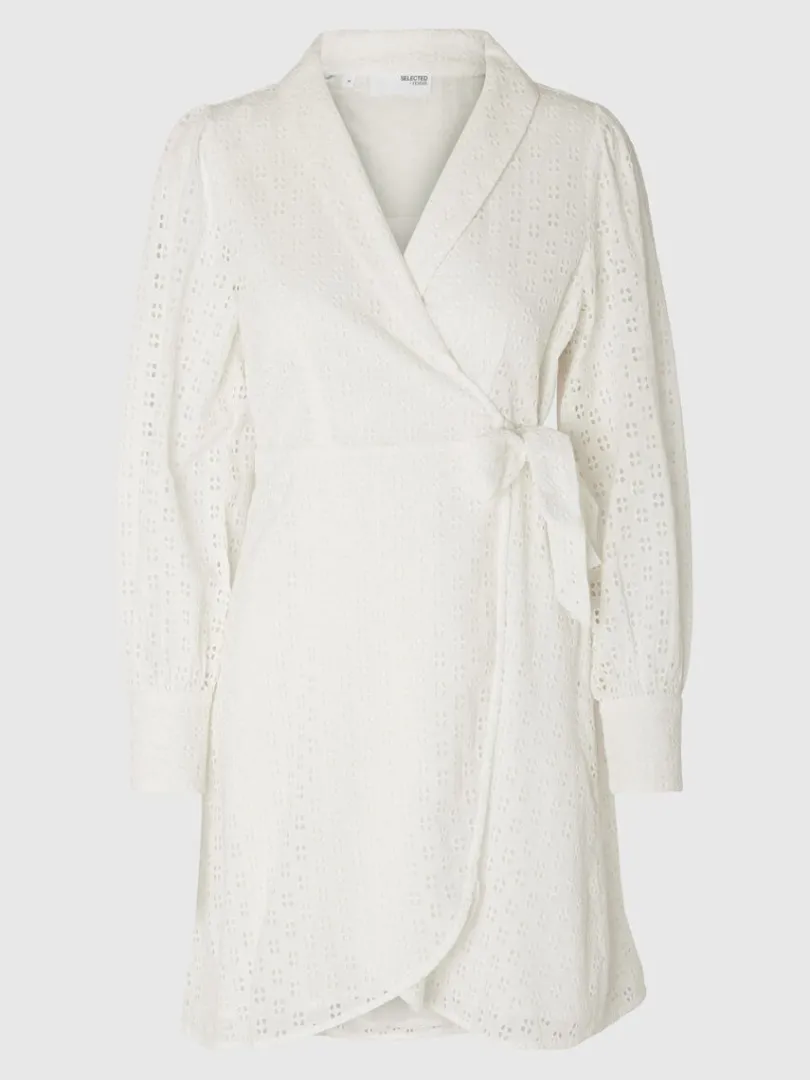langrmet_sl_om_kjole_5.webp Kjoler>SELECTED LANGÆRMET SLÅ OM KJOLE White