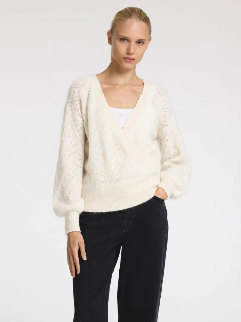 langrmet_sl_omcardigan_0-1.webp Strik>SELECTED LANGÆRMET SLÅ OM-CARDIGAN White