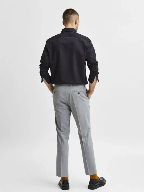 Skjorter>SELECTED LANGÆRMET SLIM FIT SKJORTE Black