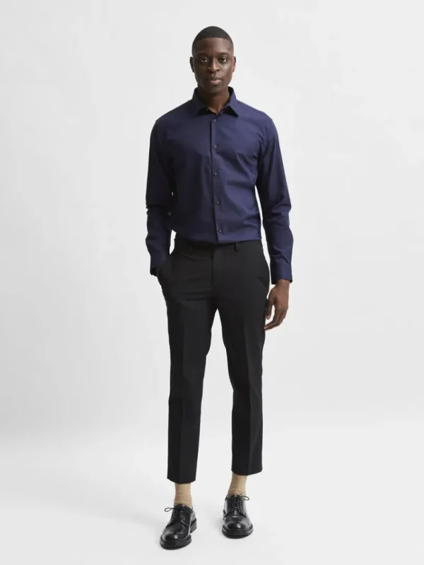 Skjorter>SELECTED LANGÆRMET SLIM FIT SKJORTE Blue