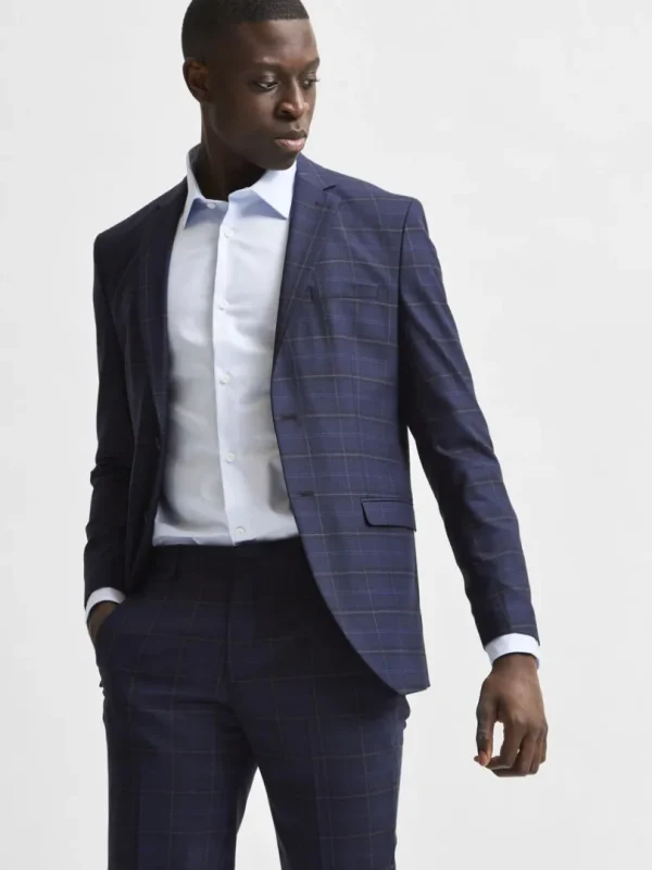 Skjorter>SELECTED LANGÆRMET SLIM FIT SKJORTE Blue