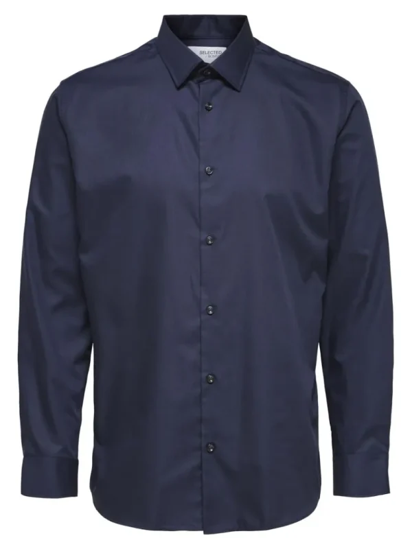 Skjorter>SELECTED LANGÆRMET SLIM FIT SKJORTE Blue