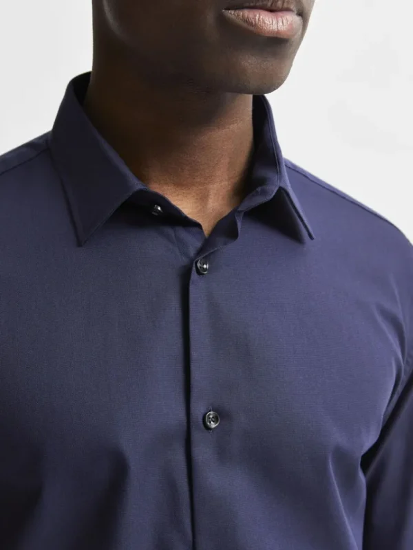 Skjorter>SELECTED LANGÆRMET SLIM FIT SKJORTE Blue