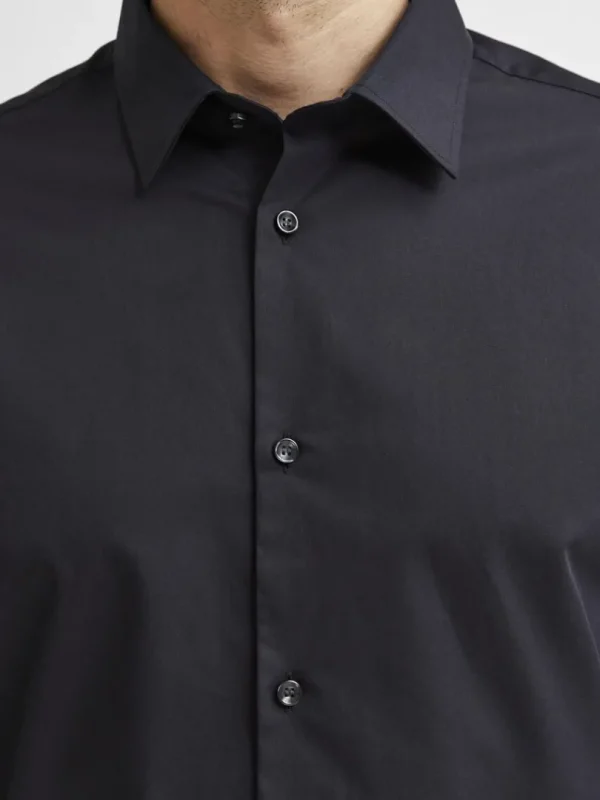 Skjorter>SELECTED LANGÆRMET SLIM FIT SKJORTE Black