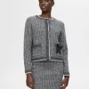 Strik>SELECTED LANGÆRMET STRIKKET CARDIGAN Grey