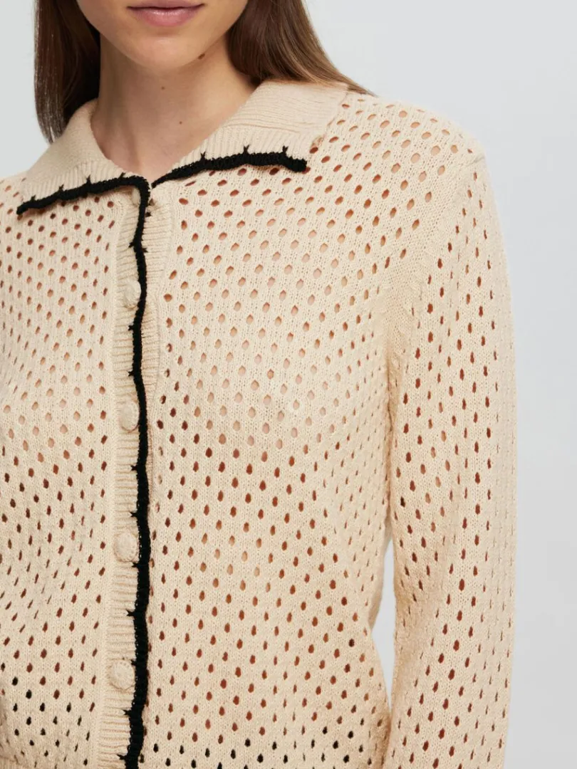 langrmet_strikket_cardiga_3-1.webp Strik>SELECTED LANGÆRMET STRIKKET CARDIGAN Beige
