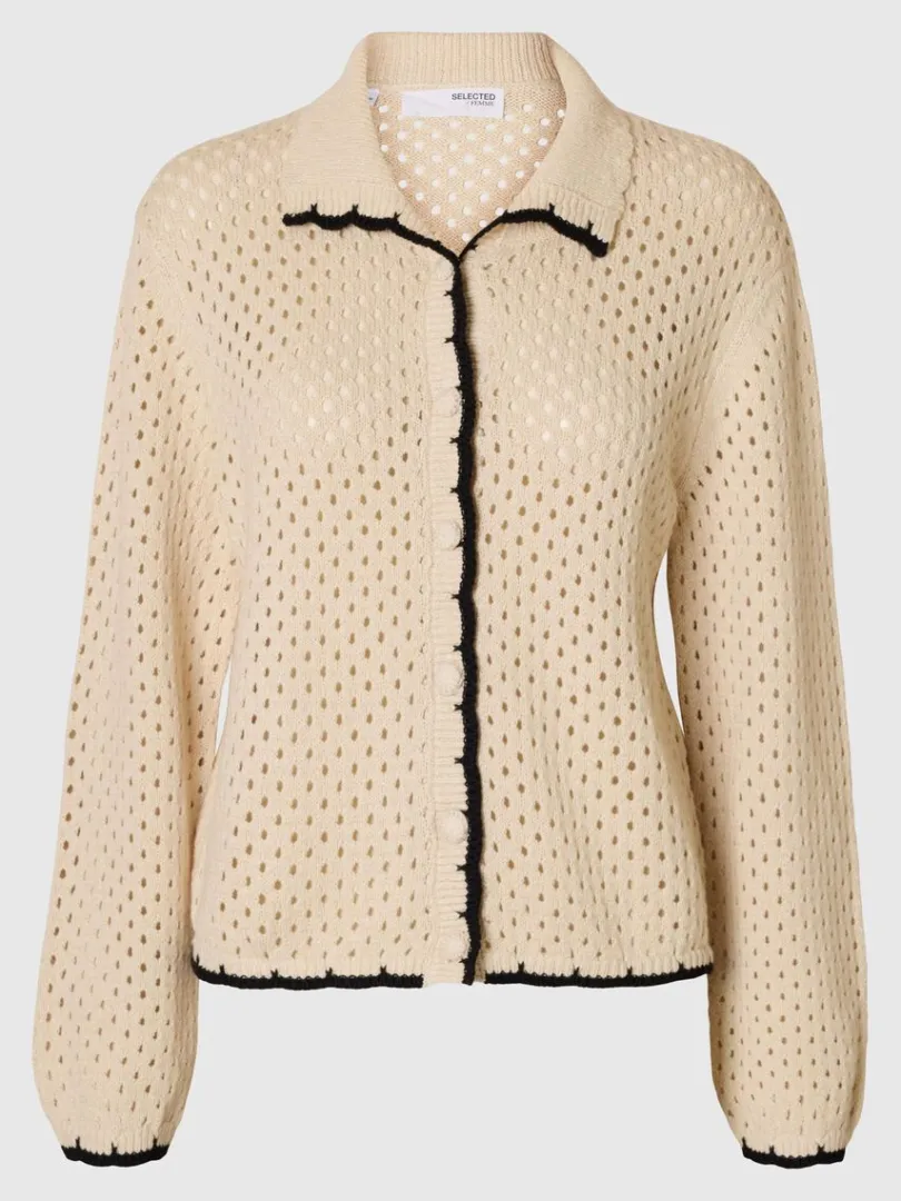 langrmet_strikket_cardiga_5-1.webp Strik>SELECTED LANGÆRMET STRIKKET CARDIGAN Beige
