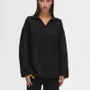 Toppe Og Bluser | Strik>SELECTED LANGÆRMET STRIKKET TOP Black