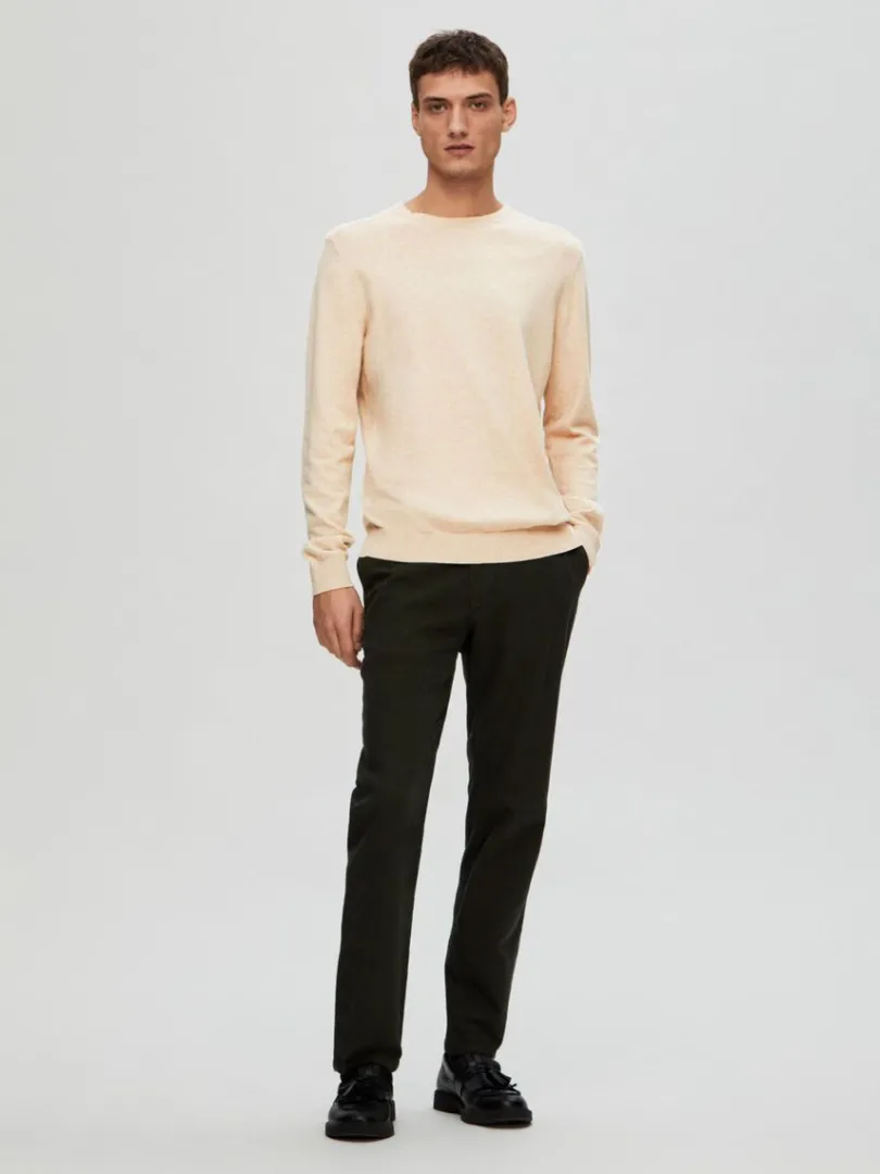 langrmet_striktrje_1-45.webp Strik>SELECTED LANGÆRMET STRIKTRØJE Beige